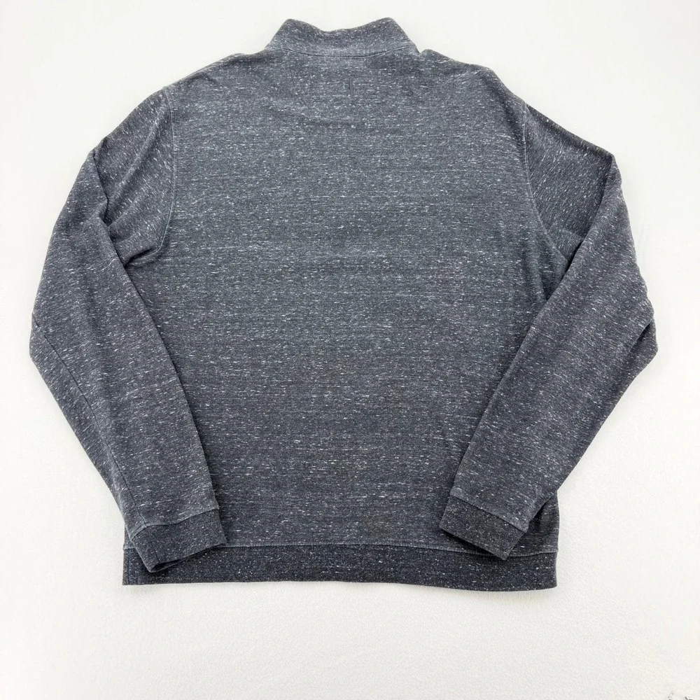 Johnnie-O Sully Quarter Zip Pullover Mens Large Pewter Heathered Excellent